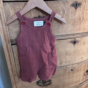 Kids Rust Red Overalls by Posies